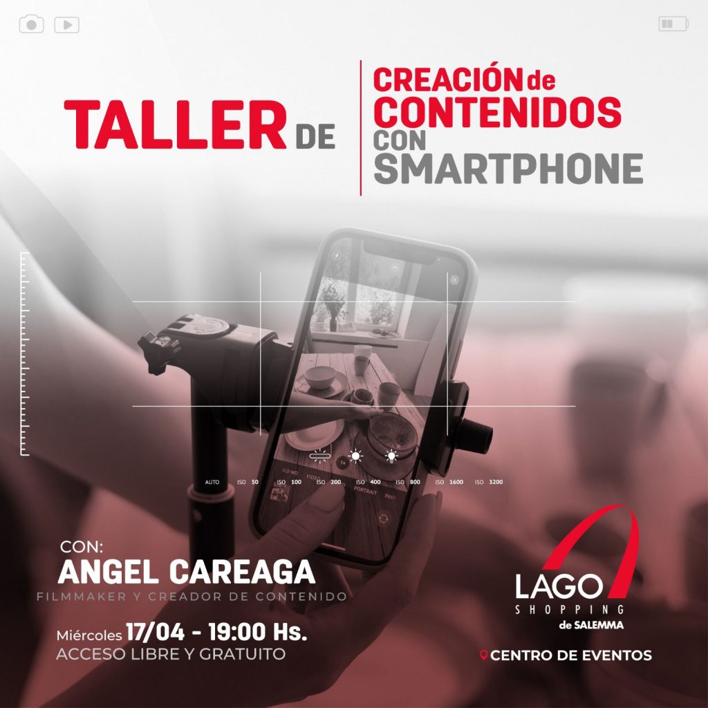 Lago Shopping de Salemma invita al taller gratuito: «Creación de Contenidos con Smartphone»
